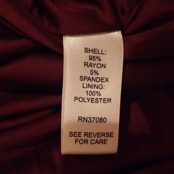 Rust Paisley Print Women's Dress.    Sc0726 - Picture 4 of 5